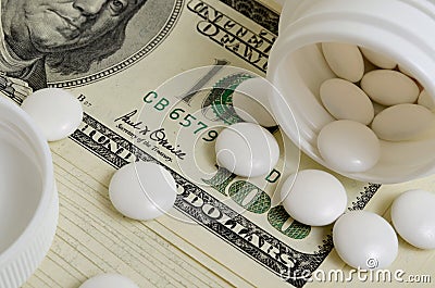 Dearness medicines. Stock Photo