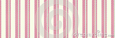 Deasonal vector background textile, eps10 lines fabric stripe. Sappy pattern seamless texture vertical in light and red colors Vector Illustration