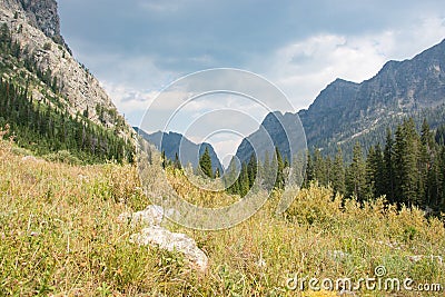 Death Canyon in Grand Teton National Park Stock Photo