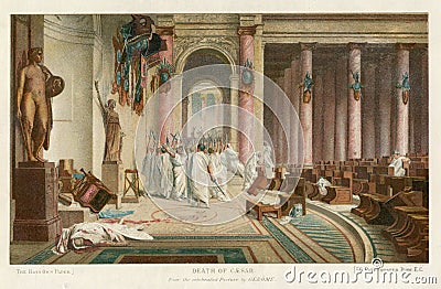 DEATH OF JULIUS CAESAR Editorial Stock Photo