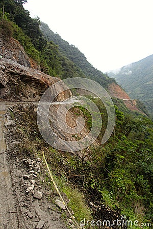 The death road Stock Photo