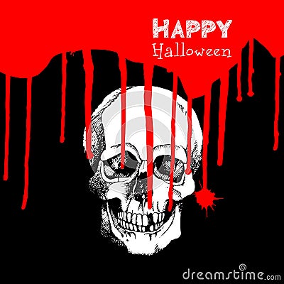 Death, skull, dead, skeleton, halloween, illustration, cartoon, horror Cartoon Illustration