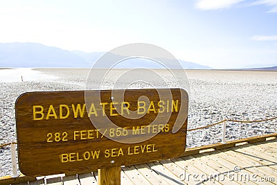 Death Valley in California Stock Photo