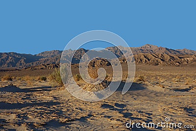 Death Valley National Park at Dusk Stock Photo