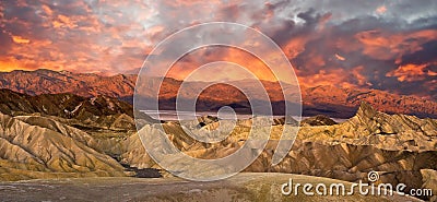 Death Valley Panorama Stock Photo