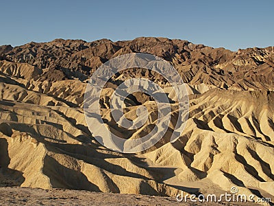Death valley ridges landscape Stock Photo