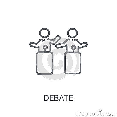 Debate icon. Trendy Debate logo concept on white background from Vector Illustration