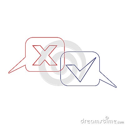 Debate speech talk symbol vector Vector Illustration