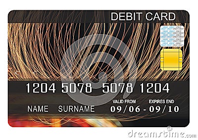 Debit card Stock Photo