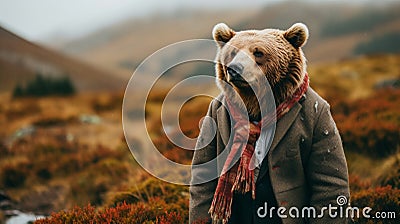 debonair bear in a Stock Photo
