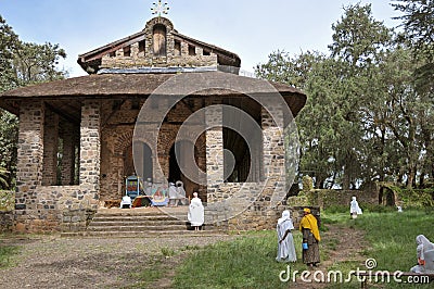 Debre Birhan Selassie Church, Ethiopia Editorial Stock Photo