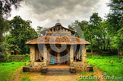 Debre Birhan Selassie Church in Gondar Ethiopia Stock Photo