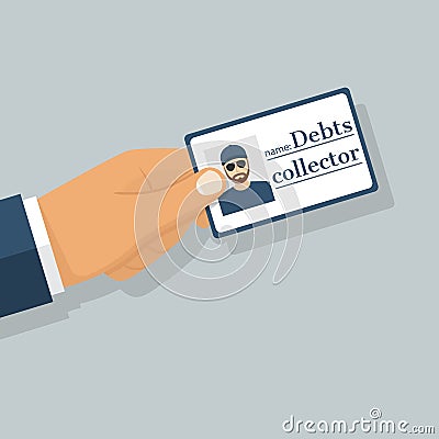 Debt collector vector Vector Illustration