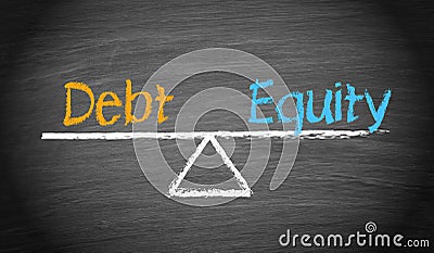 Debt and Equity Stock Photo