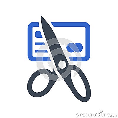 Debt free icon Vector Illustration