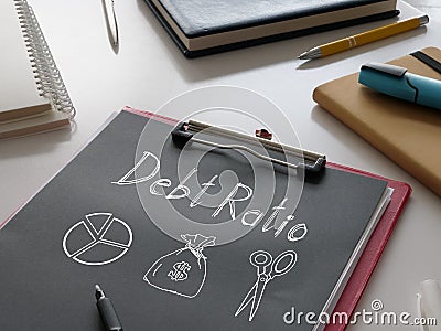 Debt Ratio is shown using the text Stock Photo