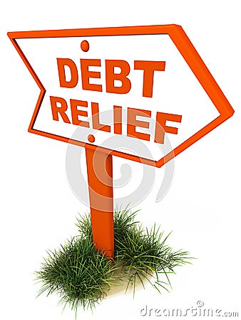 Debt relief Stock Photo