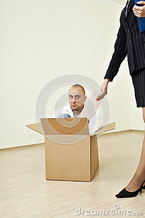 The debtor Stock Photo