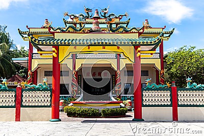 Chinese Bell Church scenery, Dumaguete city, Philippines, Dec 20, 2019 Editorial Stock Photo
