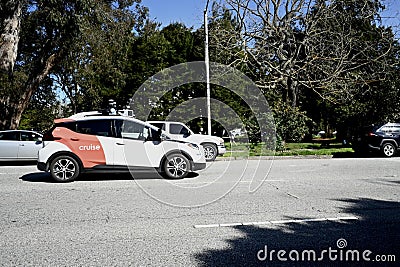 Fully Autonomous cars on the road now San Francisco 40 Editorial Stock Photo