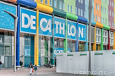 Decathlon ArenA, Buy all your sportswear, sports shoes and other sports items online and offline at Decathlon Editorial Stock Photo