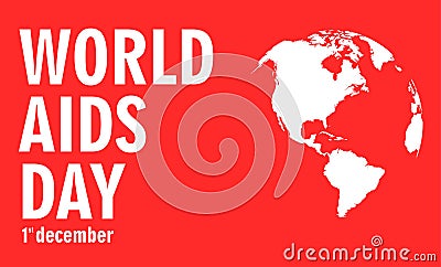 December Aids Awareness. World Day concept. Vector illustration EPS10 Vector Illustration