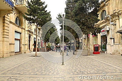 New Year`s holiday in Baku,Azerbaijan Editorial Stock Photo