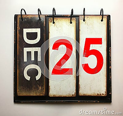 December 25 Christmas Day Stock Photo