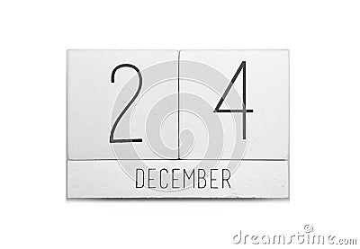 December 24 calendar Stock Photo