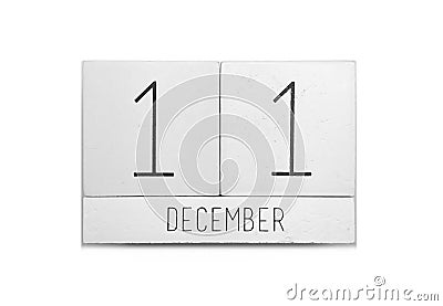 December 11 calendar Stock Photo