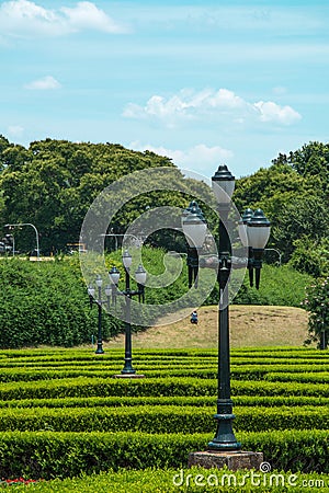 Panoramic view of the Botanical Garden, in Curitiba, Parana, Brazil Editorial Stock Photo