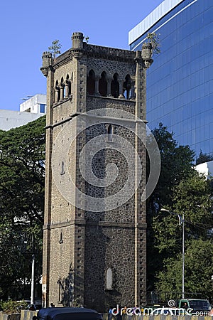 12 December 2022, Old structure in Pune, heritage Tower stone Structure on old pune-bombay Road Editorial Stock Photo