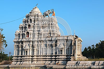 18 December 2021, Vishwa Bandu Marula Siddeshwara Temple, Anagodu, Karnataka, India Stock Photo