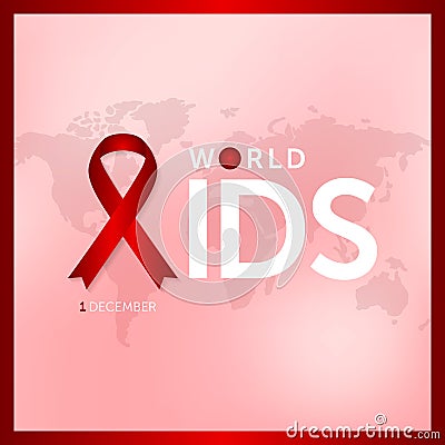 1 december world aids day concept design vector illustration Vector Illustration