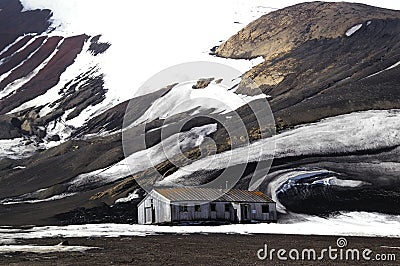 Deception Island Ruins - Antarctica Stock Photo