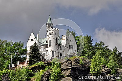 Decin - Pastyrska Stena Stock Photo