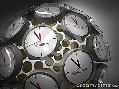 Decision Time Stock Photo