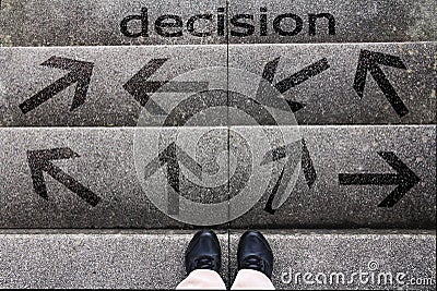 The decision Stock Photo