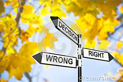 Decisions Stock Photo