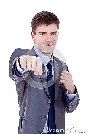 Decisive action for business Stock Photo