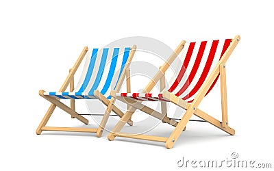 Deck chairs Stock Photo
