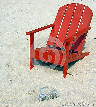 Deckchair Stock Photo