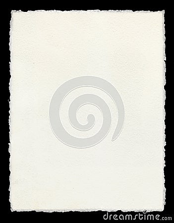 Deckle Edged Paper Stock Photo