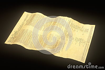 Declaration of Independence Editorial Stock Photo