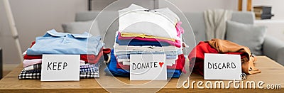 Declutter Clothes Wardrobe Stock Photo