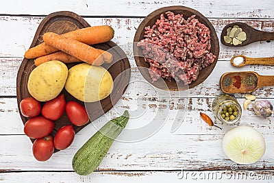 Traditional mexican dish called picadillo Stock Photo