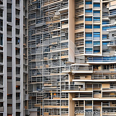 17 A Deconstructivist-style building with fragmented shapes and an abstract design2, Generative AI Stock Photo