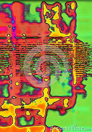 Deconstruktivist Type Setting Abstraction Stock Photo