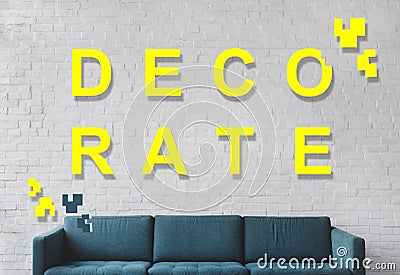 Decorate Room Design Living Home Modern Concept Stock Photo