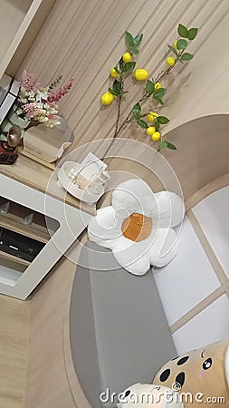 decorate room flower in vase Stock Photo